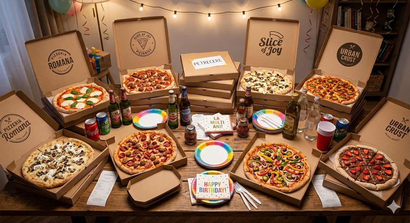Pizza Party – pachet 10 plus 2 pizza gratuite livrare București